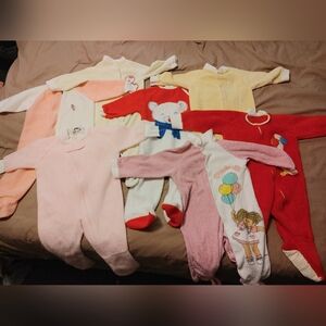 7 Vintage Sleepers / Onesies